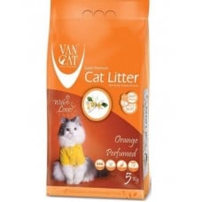 VanCat Orange бентонитовый наполнитель для котов с ароматом цветущего апельсина 5 кг
