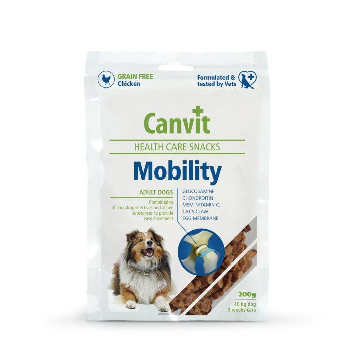 Canvit Mobility напіввологі ласощі з куркою для здоров'я суглобів собак 200 г