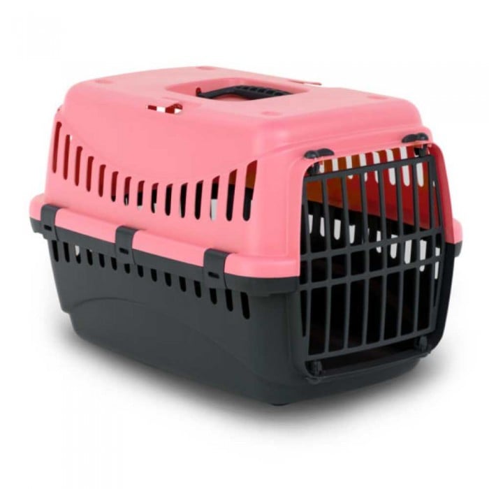 Bergamo Gipsy 1 Small Corall переноска с пластиковой дверцей для кошек и собак до 6 кг (коралл)