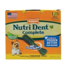 Nylabone Nutri Dent Chicken Mini ласощі зі смаком курки для собак мініатюрних порід 125шт/уп (5см)