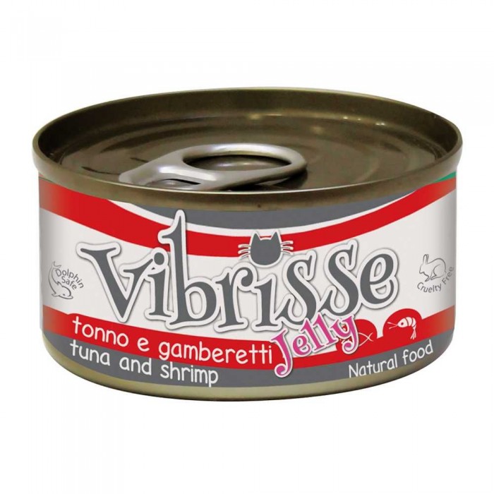 VIBRISSE JELLY влажный корм для кошек с тунцом и креветками в желе 70 г