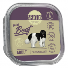ARATON Adult with beef влажный корм для взрослых собак с говядиной 150 г