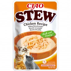 INABA CIAO Stew влажный корм для котов с тушеной курицей 40 г