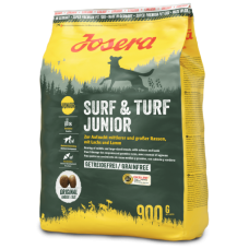 Josera Surf & Turf Junior сухой корм для щенков средних и крупных пород с лососем и ягненком 0,9 кг