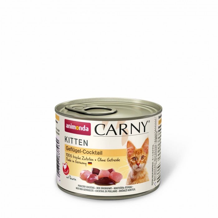 Animonda Carny Kitten Poultry Cocktail влажный корм с птицей для котят 200 г