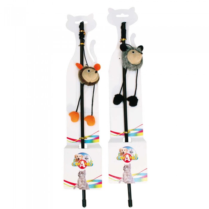 Croci игрушка Дразнилка для кошек "Лесные звери" 46 см