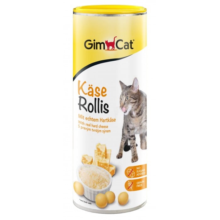 GimCat Kase-Rollis - витаминизированное лакомство с сыром для кошек 850шт./425 г