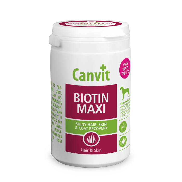 Canvit Biotin Maxi витаминный комплекс для кожи и шерсти собак крупных пород 230 табл.