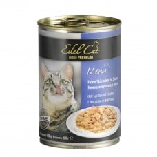Edel Cat Кусочки с лососем и форелью в соусе для кошек 400g