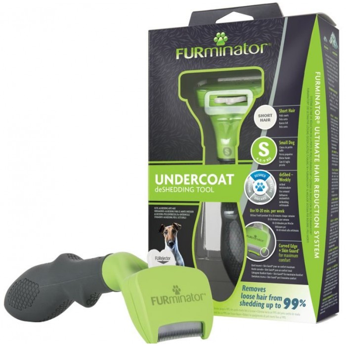 FURminator Short Hair фурминатор для собак маленьких пород с короткой шерстью размер S