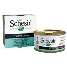 Schesir Tuna with Dorada вологий корм для дорослих котів з тунцем та дорадо в желе 85 г