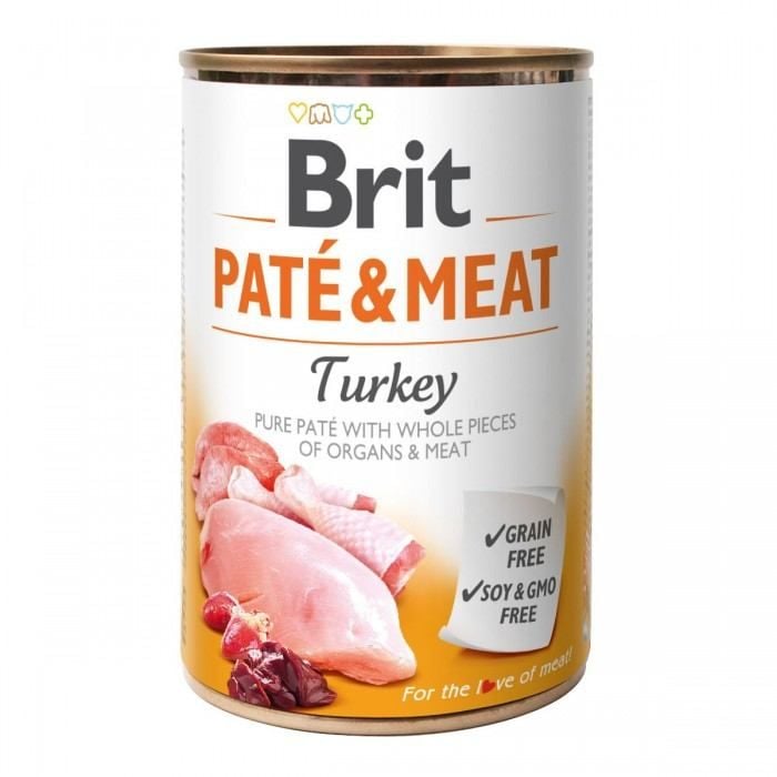 Brit Paté and Meat Dog с индейкой 400 g