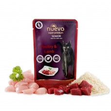 NUEVO SENIOR влажный корм для котов с птицей, бараниной и рисом 85 г