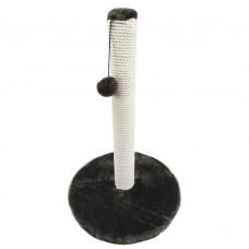 Пухнастики когтеточка для котов столбик на круглой подставке (хлопковая лента) шоколад 50×38 см