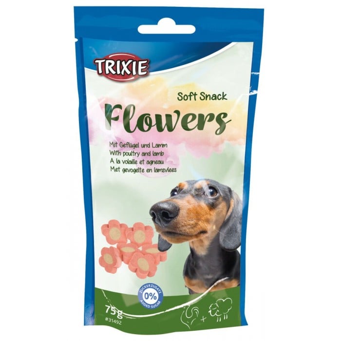 Trixie Flowers ласощі для собак&nbsp;з м'ясом птиці&nbsp;та ягням 75г