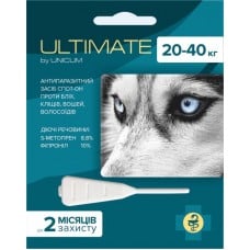 Unicum ULTIMATE капли от блох, клещей, вшей и власоедов для собак 20-40 кг. (3,2 мл)