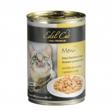 Edel Cat Кусочки с курицей и уткой в соусе для кошек 400g