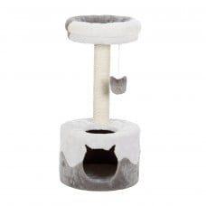 Trixie Nuria когтеточка для кошек с домиком белая/серая 71 см
