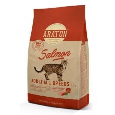 Araton Salmon Adult All Breeds сухой корм для взрослых котов с лососем 1,5кг