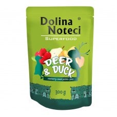 Dolina Noteci Superfood влажный корм для cобак с олениной и уткой 300 г