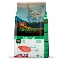 Bravery Chicken Adult Cat Sterilized сухой корм для стерилизованных кошек с курицей 2 кг