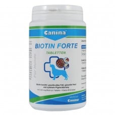 Canina Biotin forte витамины для поддержания здоровой шерсти и кожи собак 200 г/60 таб.