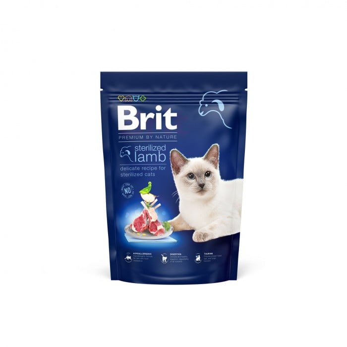 Brit Premium by Nature Cat Sterilized Lamb 800 г (для стерилізованих кішок, з ягням)