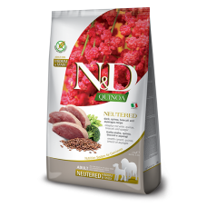 Farmina N&D Quinoa Dog Adult Medium & Maxi Neutered Duck, Broccoli & Asparagus для средних и крупных пород с уткой, киноа, брокколи и спаржей 2,5 кг