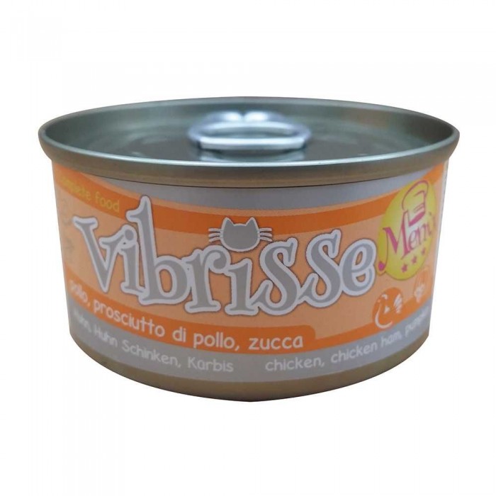 VIBRISSE MENU влажный корм с курицей и ветчиной в тыквенном соусе 70 г