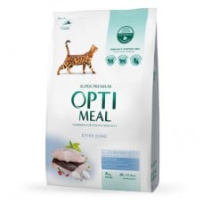 Optimeal Adult Cat Cod Fish сухой корм для котов с треской 4 кг