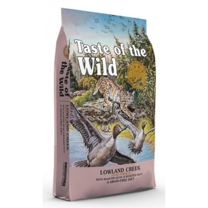 Taste of the Wild Lowland Creek Feline Formula сухой корм для кошек с уткой и перепелом 6,6 кг