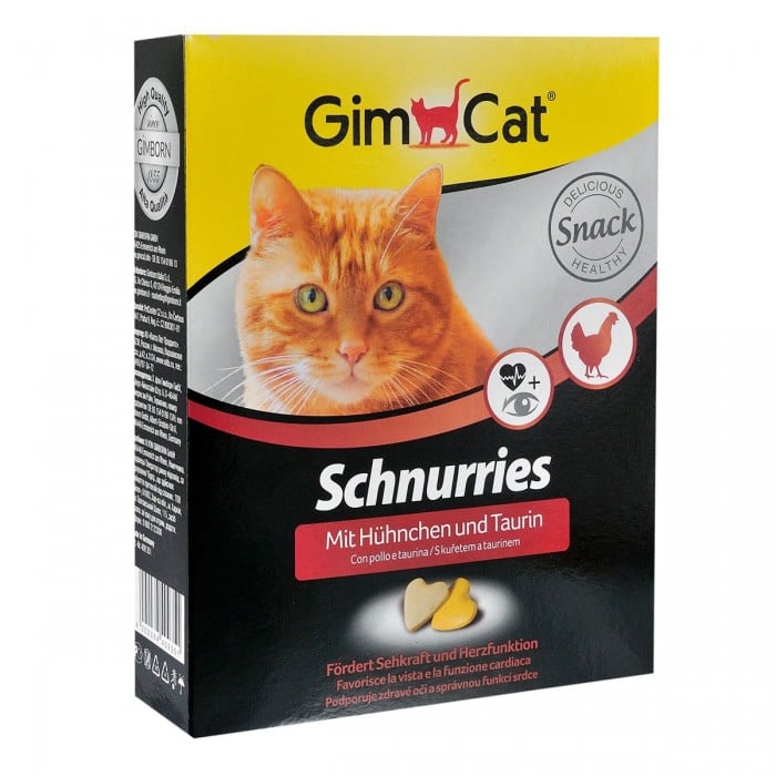 GimCat Cat Topinis - витаминизированные лакомства для кошек, курицeй и таурином 650шт./420г
