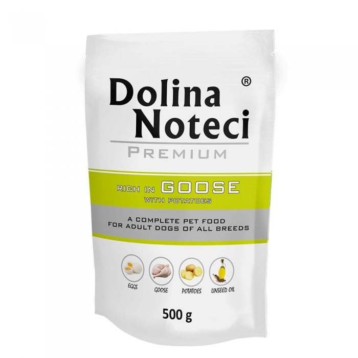 Dolina Noteci Premium влажный корм для собак с гусем и картошкой 500 г
