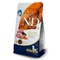 Farmina N&D Brown Dog Adult Mini Lamb, Spirulina & Carrot сухой корм для малых пород c коричневой шерстью с ягненком, спирулиной и морковью 2 кг