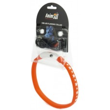 AnimAll USB LED Flashing Collar нашийник для собак з LED-підсвіткою та USB-підзарядкою (червоний) S