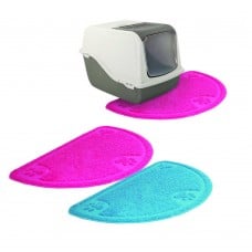 Croci Matty коврик под кошачий туалет (синий/розовый)