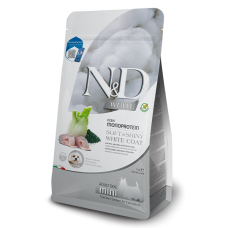 Farmina N&D White Dog Adult Mini Sea Bass, Spirulina & Fennel сухой корм для малых пород c белой шерстью с сибасом, спирулиной и фенхелем 2 кг