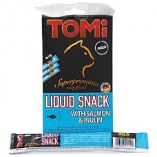 TOMI LIQUID SNACK SALMON & INULIN жидкое лакомство для котов с лососем и инулином 15 г