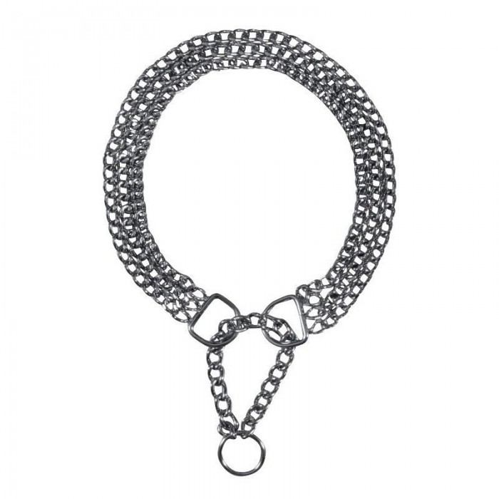 Trixie нашийник-зашморг для собак гігантських порід потрійний хромований  XL 55см/2,5мм