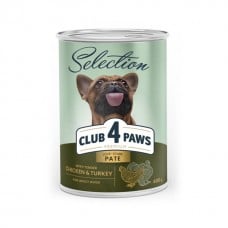 Club 4 Paws Premium Selection паштет для собак малых пород с курицей и индейкой 400 г