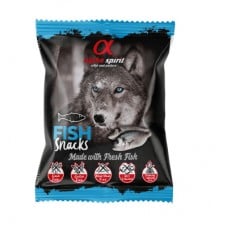 Alpha Spirit Dog Snacks Fish полувлажные лакомства для собак из рыбы 50г (кубики)