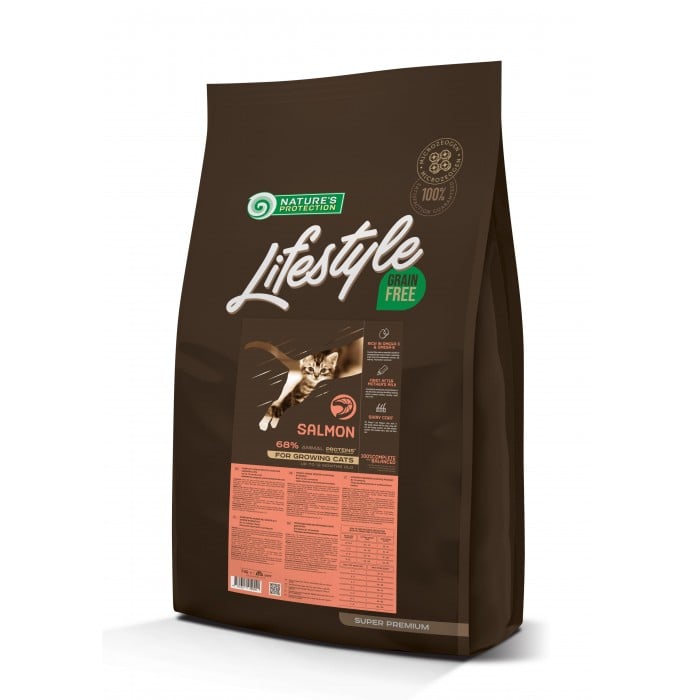 Lifestyle Grain Free Salmon Kitten сухий корм для кошенят з лососем 7 кг