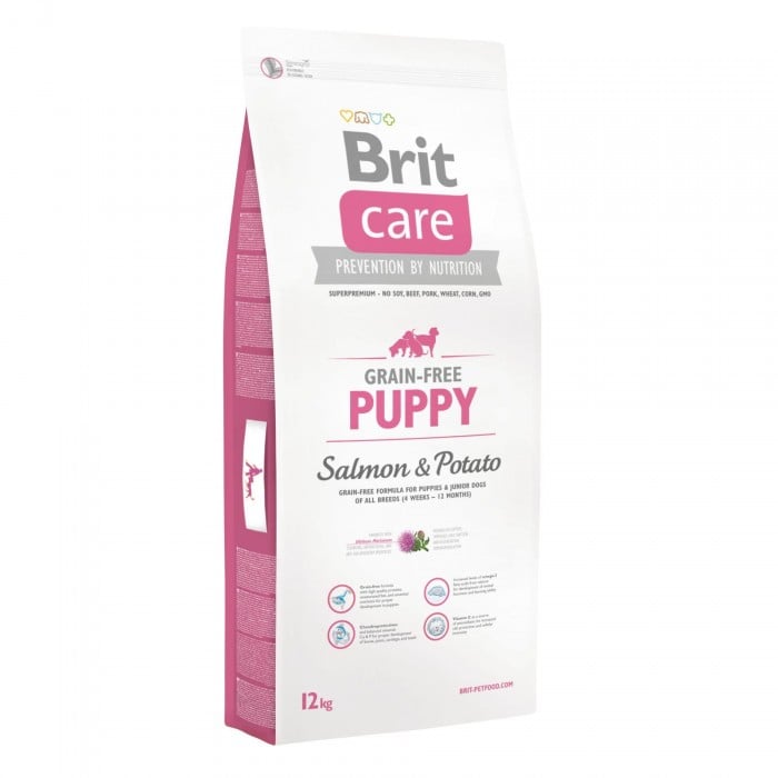 Brit Care GF Puppy Salmon and Potato сухой корм для щенков всех пород лососем и картофелем 12 кг