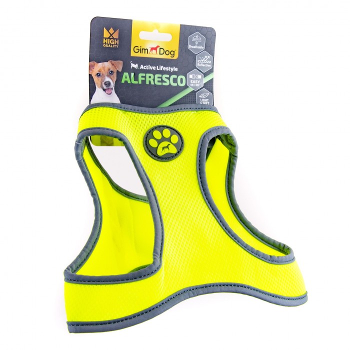 GimDog Alfresco шлея для собак великих порід жовтa L 