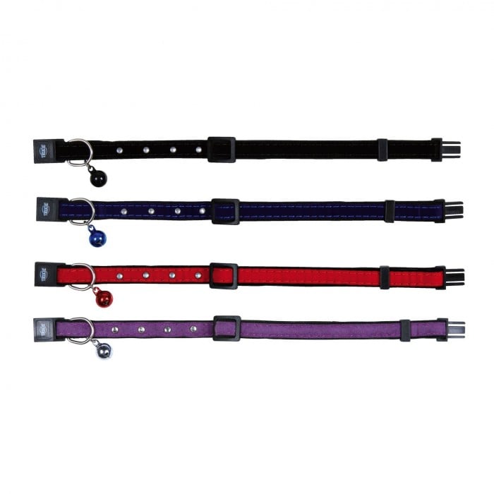 Trixie нашийник для котів оксамит з заклепками 4-х кольорів