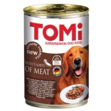 TOMI 5 KINDS OF MEAT влажный корм для собак с 5 видами мяса в соусе 400 г