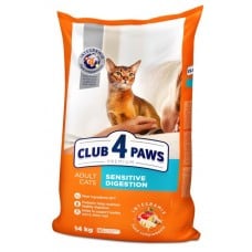 Club 4 Paws Premium Sensitive Digestion Adult Cat Chicken сухой корм для котов с курицей 14  кг