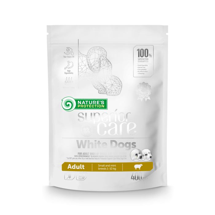 Nature's Protection Superior Care White Dogs Adult Small and Mini Breeds 0,4 кг