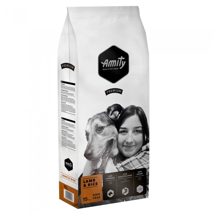 Amity Lamb & Rice сухой корм для собак с ягненком и рисом 15кг