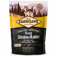 Carnilove Fresh Chicken and Rabbit for Adult dogs с курицей и кроликом для взрослых собак всех пород 1,5 kg